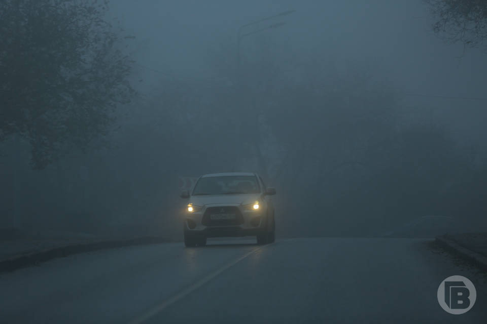 Молочный туман окутал дороги Волгоградской области