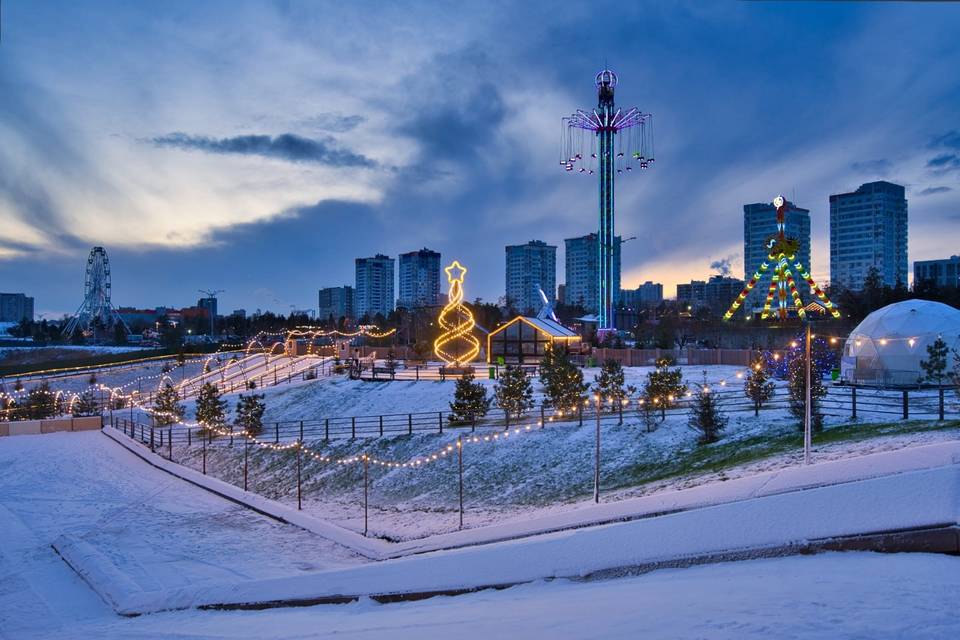 27 километров гирлянд украсят главный парк Волгограда к Новому году