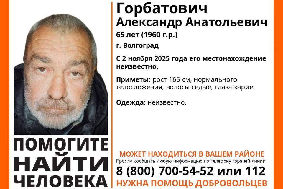 Александра Горбатовича нашли живым в Волгограде