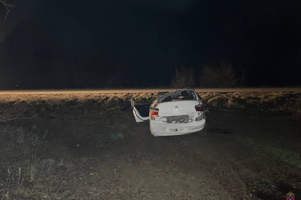 Citroën и спецмашина устроили ДТП на трассе под Волгоградом