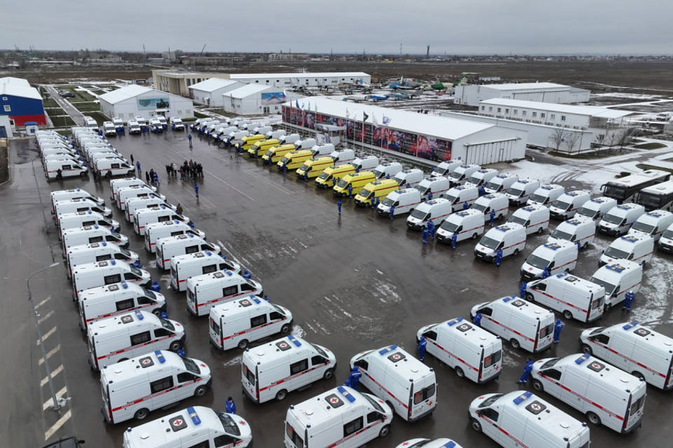 На 100 новых машин пополнили парк скорой помощи Волгоградской области