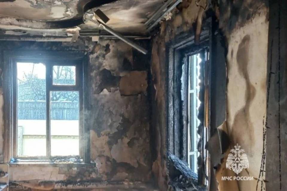 Новогодняя гирлянда вызвала пожар в доме под Волгоградом