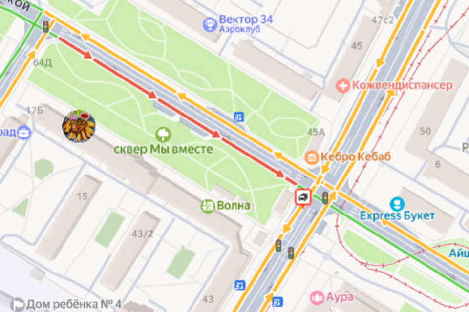 ДТП спровоцировало пробку на 7-й Гвардейской в Волгограде