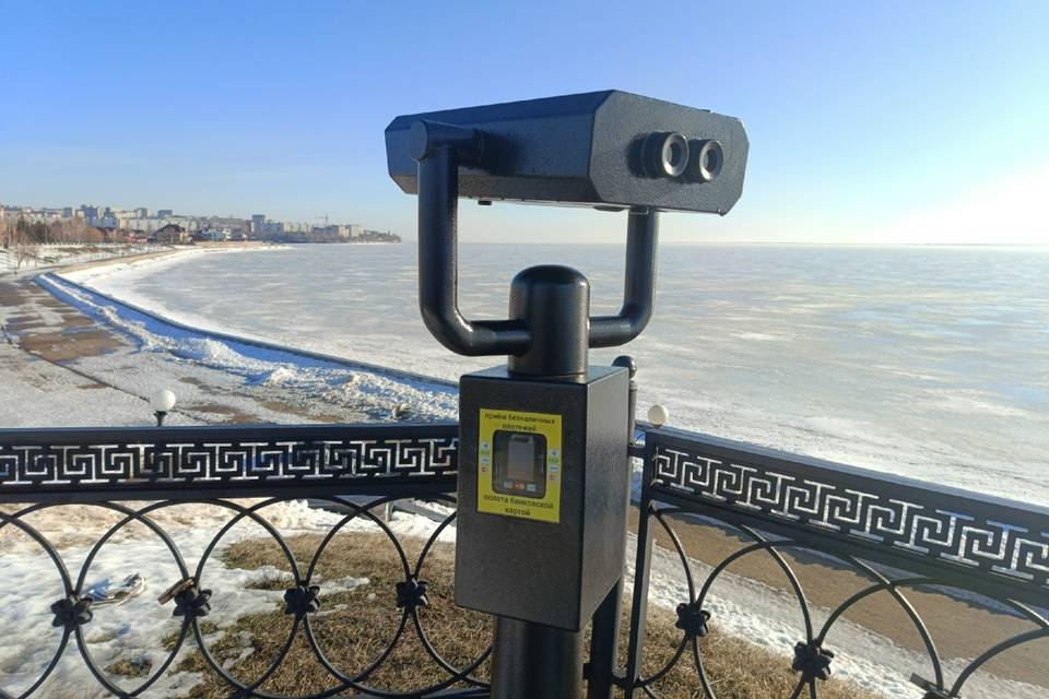 Бинокль вновь работает на набережной Камышина