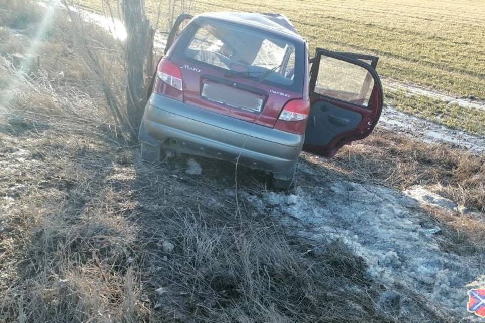 Рядом с Волгоградом водитель врезался в дерево и погиб