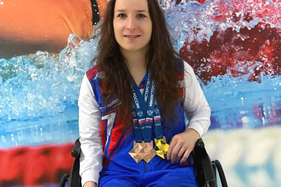 Четыре медали завоевала волгоградская пловчиха среди лиц с ПОДА