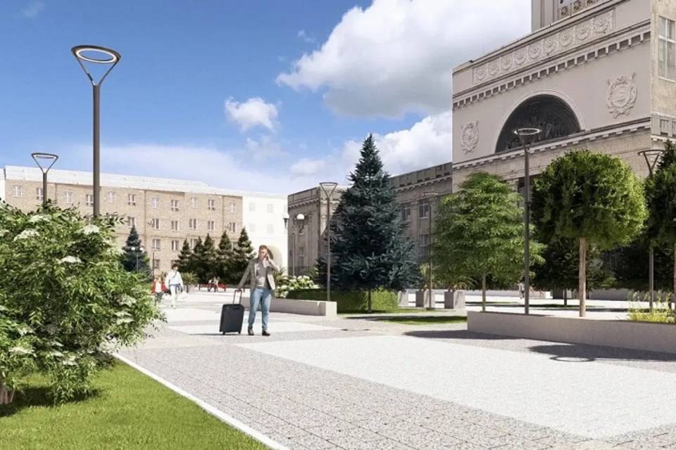 300 деревьев и множество кустарников высадят на Привокзальной площади в Волгограде