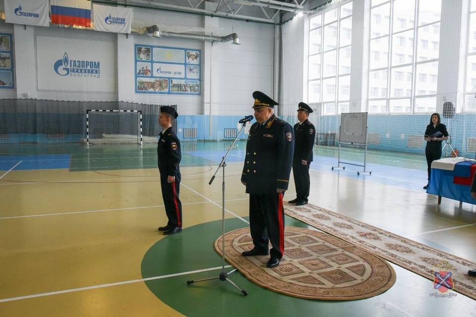 Волгоградские кадеты посостязались в честь годовщины регионального МВД