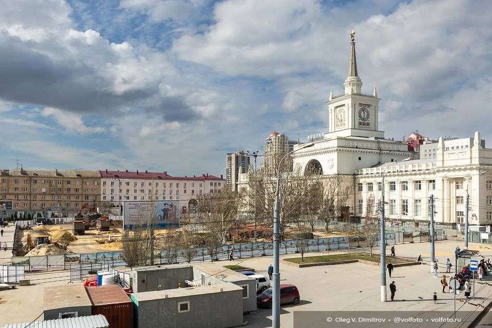 В Волгограде возводят копию фонтана «Детский хоровод»