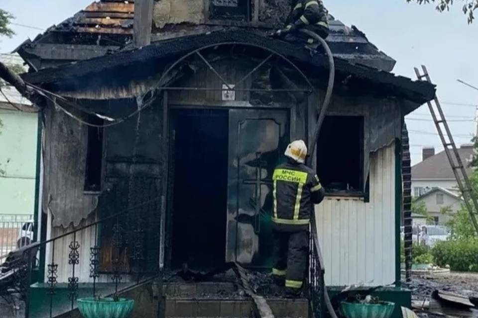 Пожар в храме ликвидировали в Михайловке
