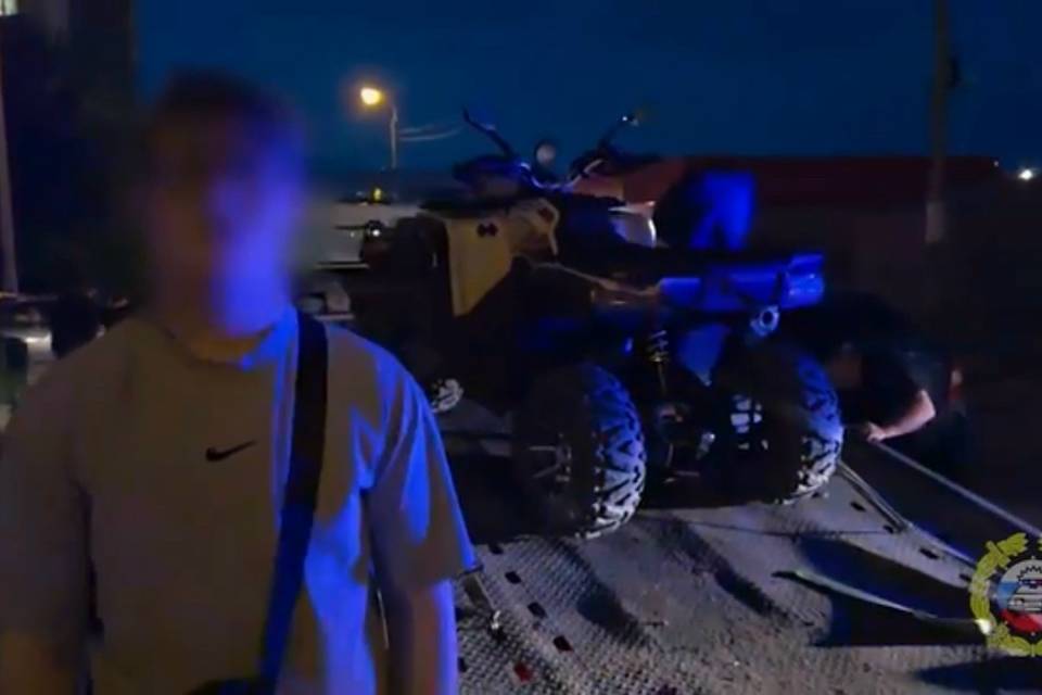 В Волгограде задержали 14-летнего лихача на квадроцикле