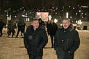 Губернатор и глава Волгограда прогулялись по сияющему праздничными огнями городу