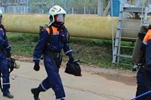 Волгоградские спасатели устраняли аварию на магистральном газопроводе