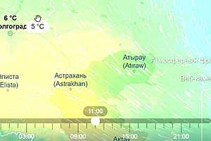 Скриншот: Ventusky