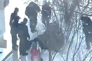 Скриншот видео тг-канала "Жесть. Волжский"